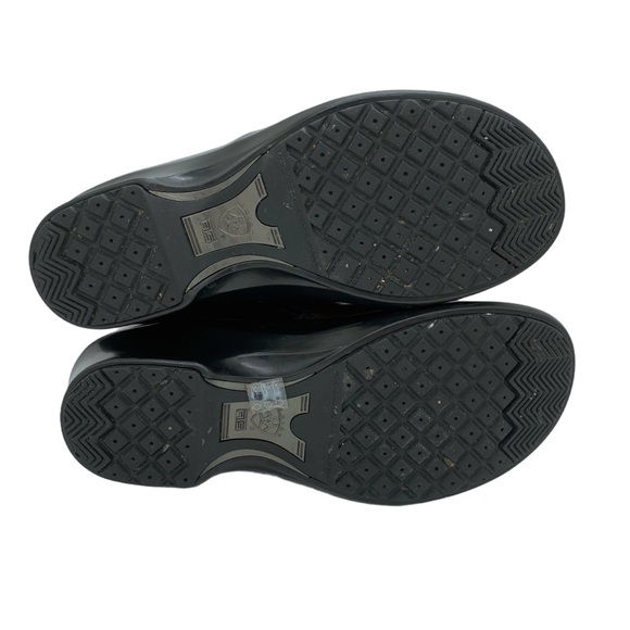 Ariat Sutter Baker Brown Leather Non Slip Clogs - Picture 10 of 13